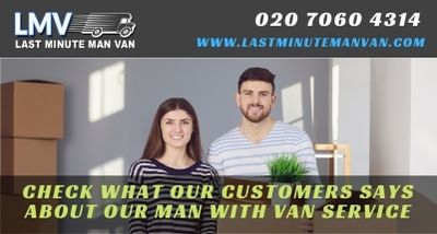 Customer was happy with the service provided by Last Minute Man Van