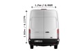 Last Minute Extra Large Van and Man in London - Back View Dimension Thumbnail