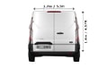 Last Minute Medium Van and Man in London - Back View Dimension Thumbnail