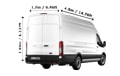 Last Minute Extra Large Van and Man in London - Back View Dimension Thumbnail