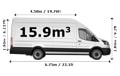 Last Minute Extra Large Van and Man in London - Side View Dimension Thumbnail