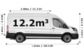 Last Minute Large Van and Man in London - Side View Dimension Thumbnail