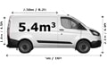 Last Minute Medium Van and Man in London - Side View Dimension Thumbnail